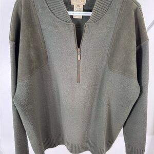 Beretta Men's Olive Military Sweater